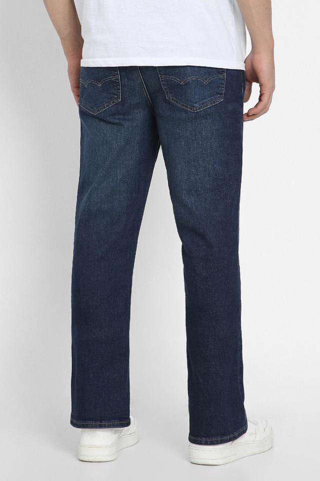 Light-Wash-Polyester-Bootcut-Fit-Men-s-Jeans