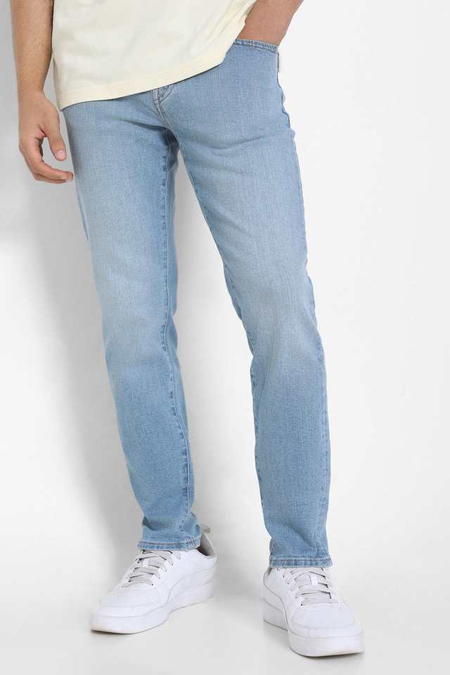 Light-Wash-Cotton-Skinny-Fit-Men-s-Jeans
