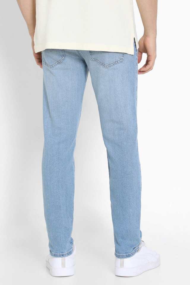 Light-Wash-Cotton-Skinny-Fit-Men-s-Jeans