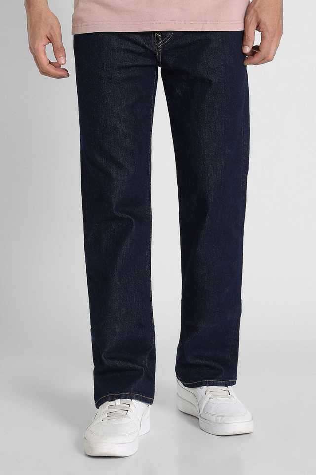 Light-Wash-Polyester-Bootcut-Fit-Men-s-Jeans