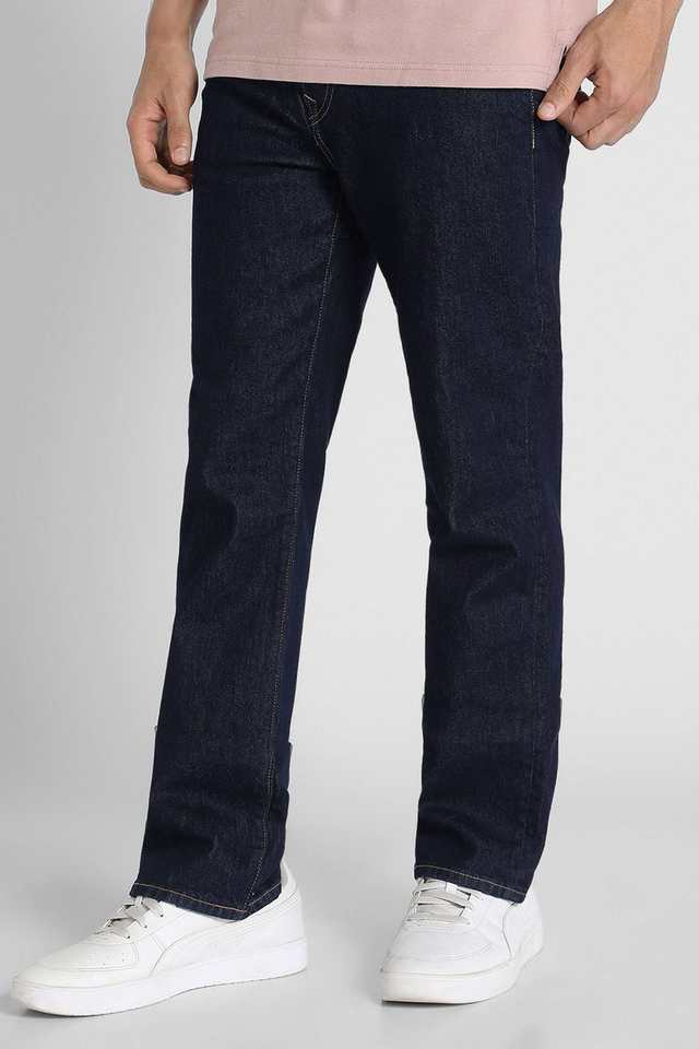 Light-Wash-Polyester-Bootcut-Fit-Men-s-Jeans