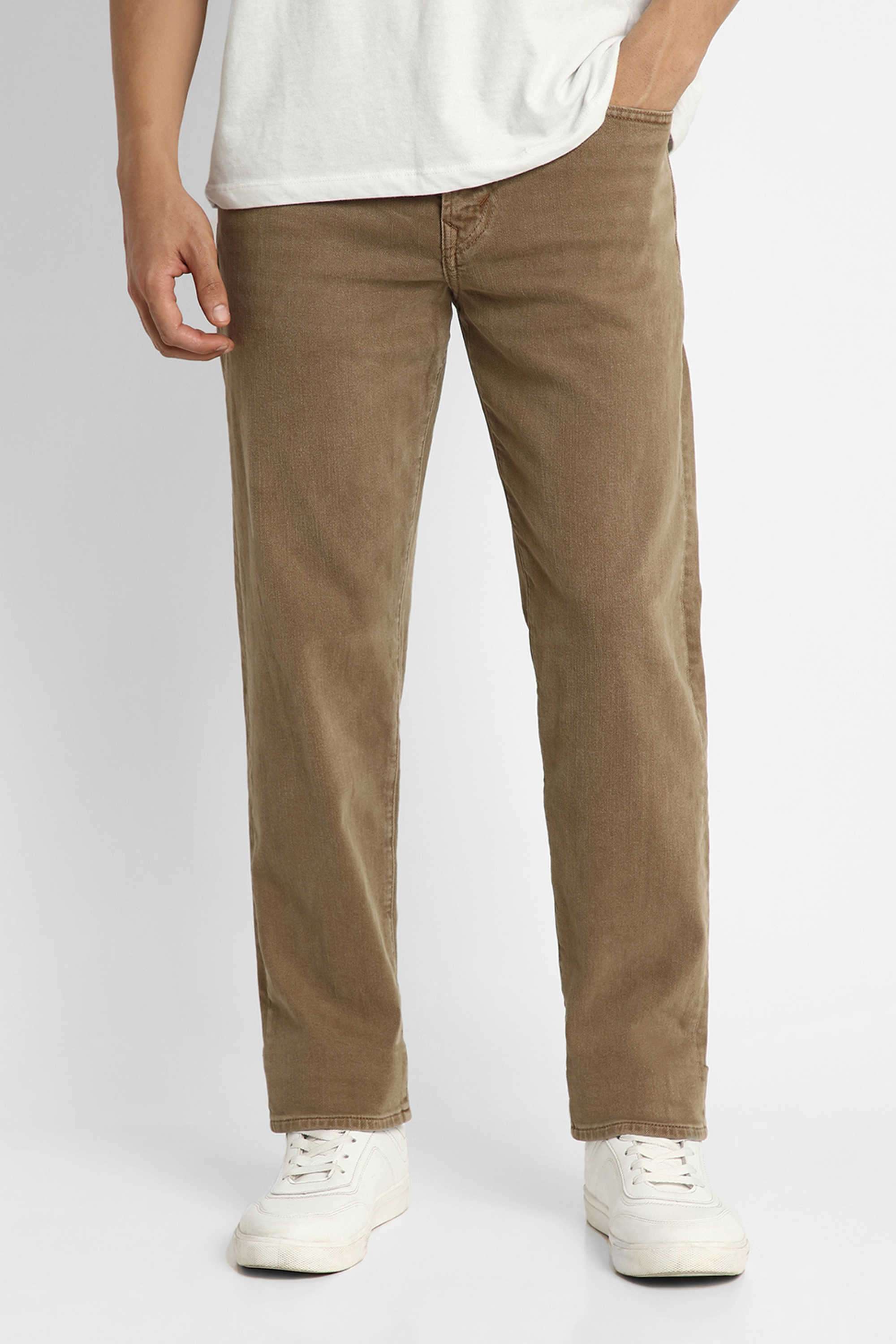 Light-Wash-Cotton-Blend-Straight-Fit-Men-s-Jeans