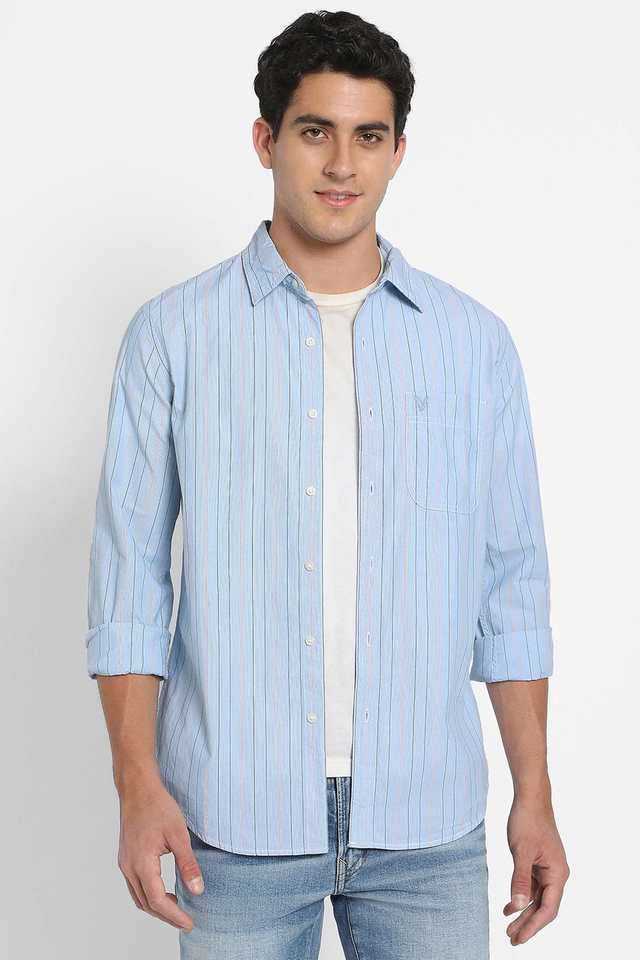 Solid-Cotton-Regular-Fit-Men-s-Casual-Wear-Shirt
