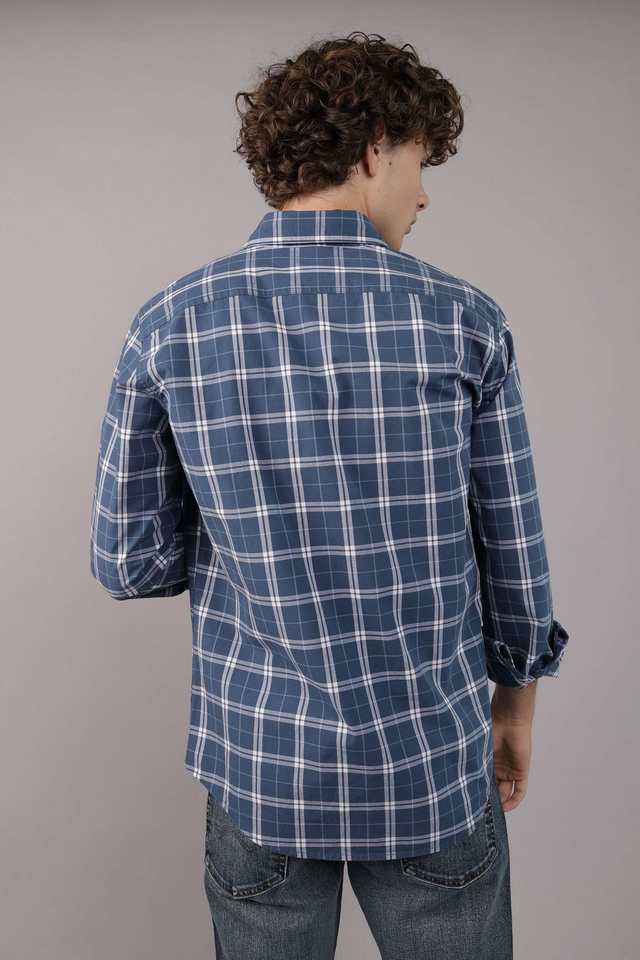 Solid-Cotton-Regular-Fit-Men-s-Casual-Wear-Shirt