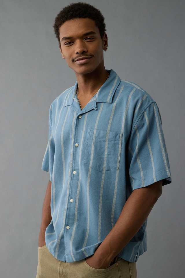 Solid-Cotton-Regular-Fit-Men-s-Casual-Wear-Shirt