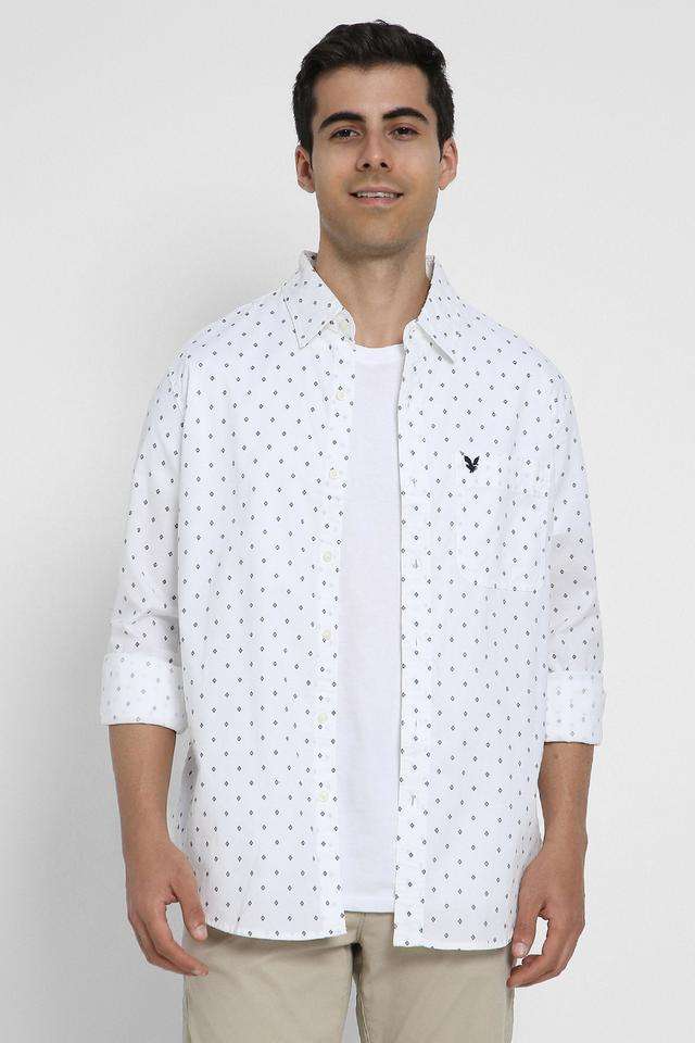 Solid-Cotton-Regular-Fit-Men-s-Casual-Wear-Shirt