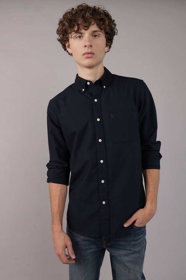 Solid-Cotton-Regular-Fit-Men-s-Casual-Wear-Shirt