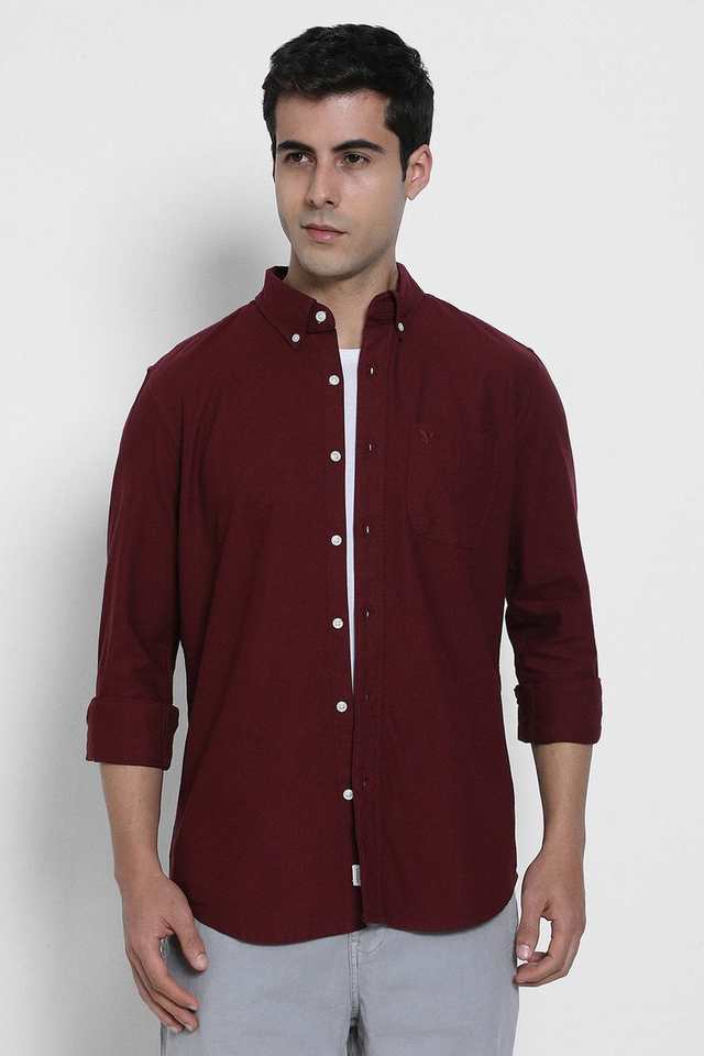 Solid-Cotton-Slim-Fit-Men-s-Casual-Wear-Shirt