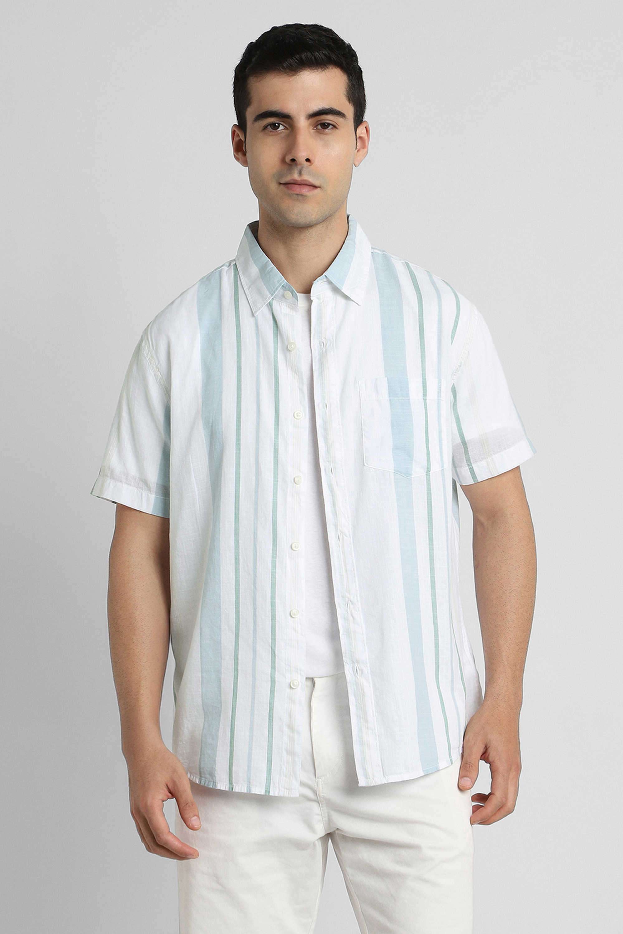 Stripes-Cotton-Regular-Fit-Men-s-Casual-Shirt