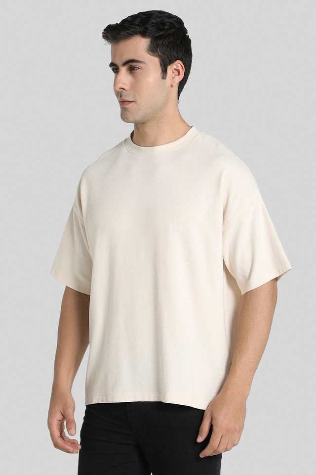 Solid-Polyester-Regular-Fit-Men-T-Shirt