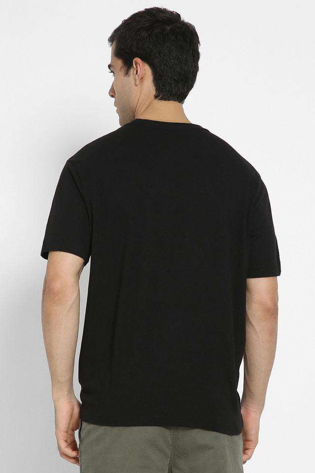 Solid-Polyester-Round-Neck-Men-s-T-Shirt