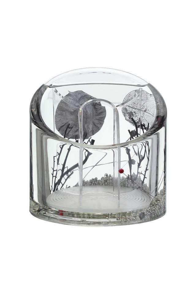 Agua-Acrylic-Acrylic-Fork-Holder-Silver