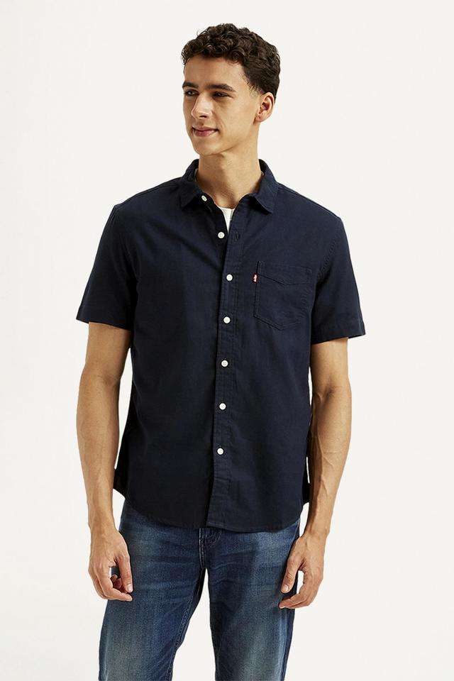 Solid-Cotton-Slim-Fit-Men-s-Casual-Wear-Shirt