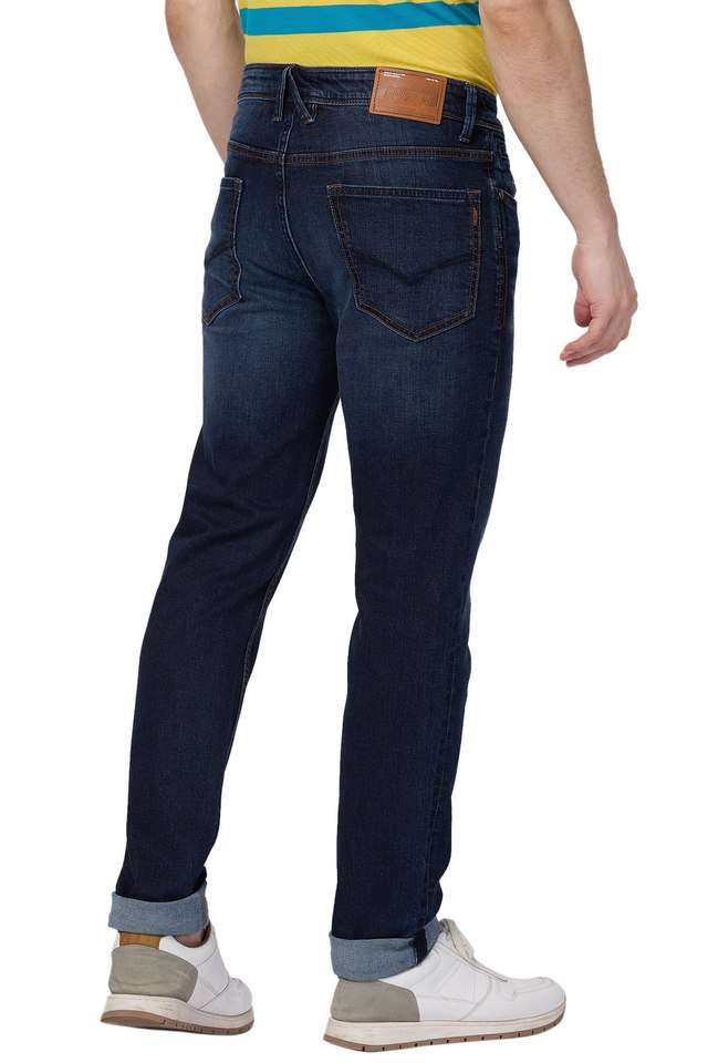Light-Wash-Cotton-Stretch-Straight-Fit-Men-s-Jeans