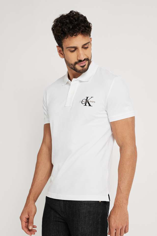 Solid-Blended-Fabric-Polo-Men-s-T-Shirt