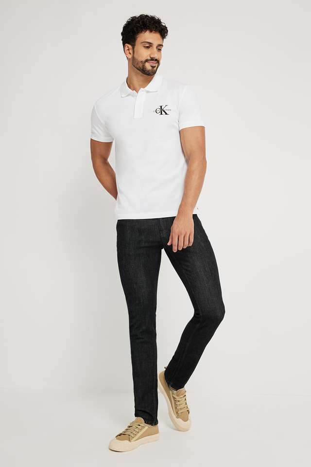 Solid-Blended-Fabric-Polo-Men-s-T-Shirt