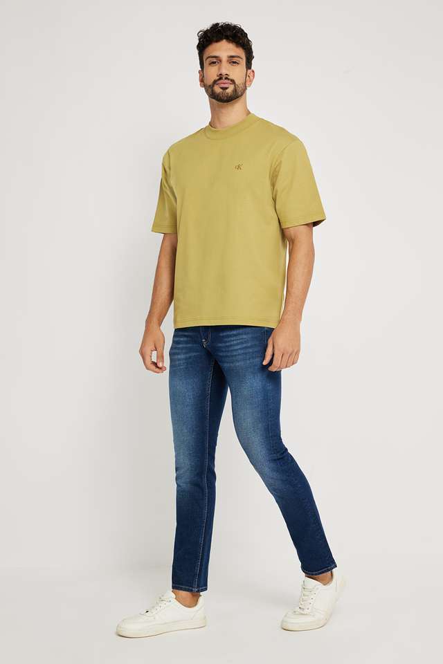 Solid-Cotton-Round-Neck-Men-s-T-Shirt