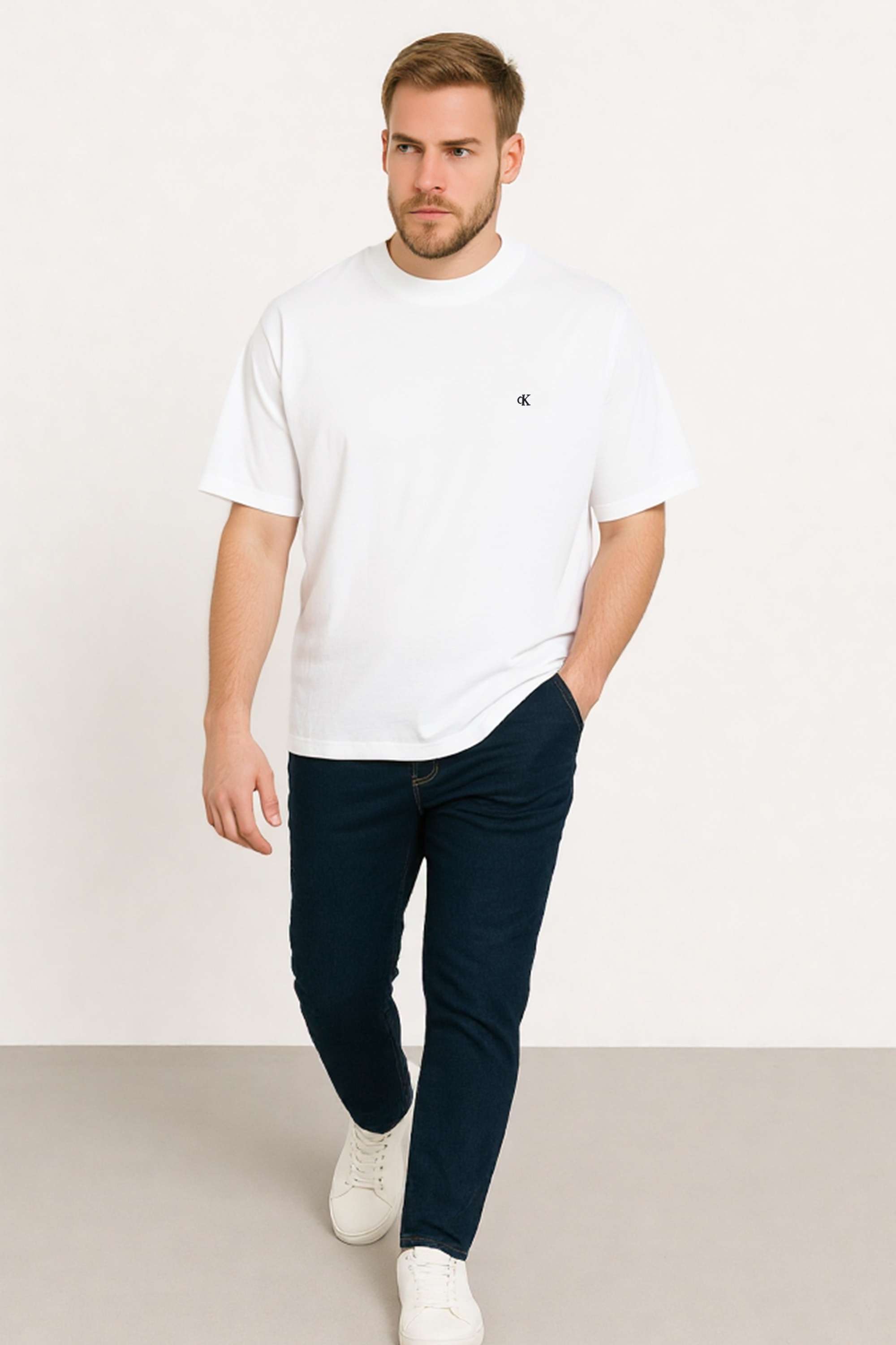 Solid-Cotton-Round-Neck-Men-s-T-Shirt