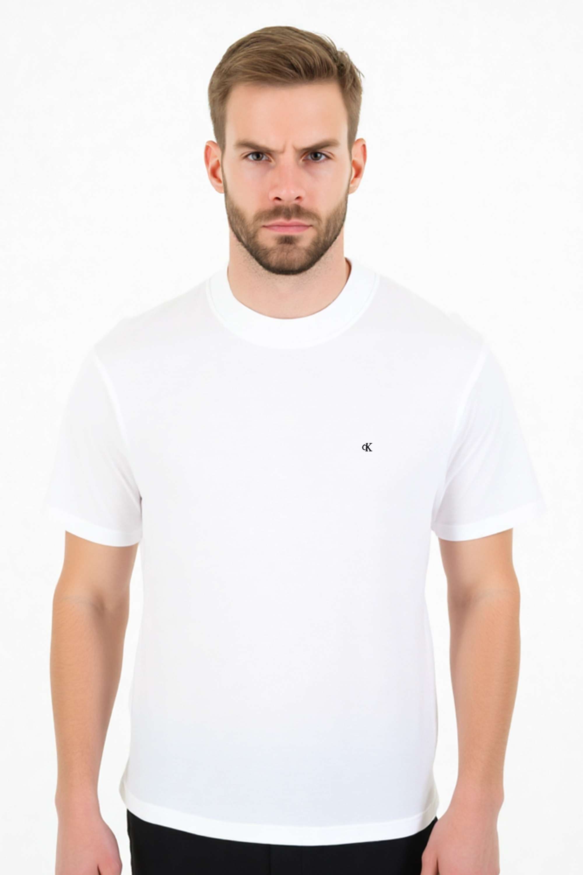 Solid-Cotton-Round-Neck-Men-s-T-Shirt