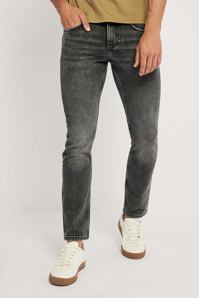 Light-Wash-Blended-Fabric-Slim-Fit-Men-s-Jeans