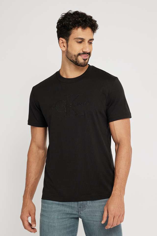 Solid-Cotton-Regular-Fit-Men-T-Shirt