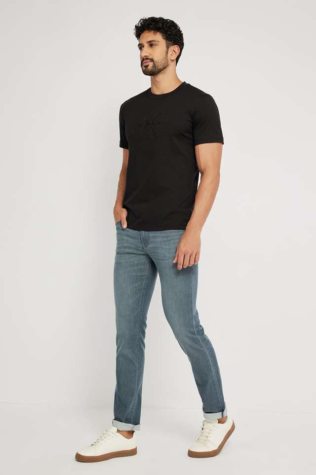 Solid-Cotton-Regular-Fit-Men-T-Shirt