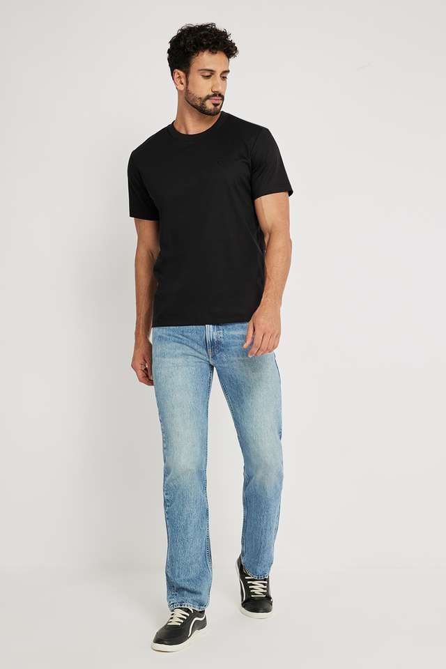 Solid-Cotton-Regular-Fit-Men-T-Shirt