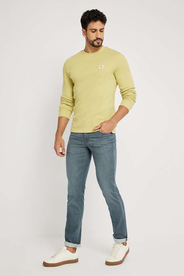 Solid-Cotton-Regular-Fit-Men-T-Shirt