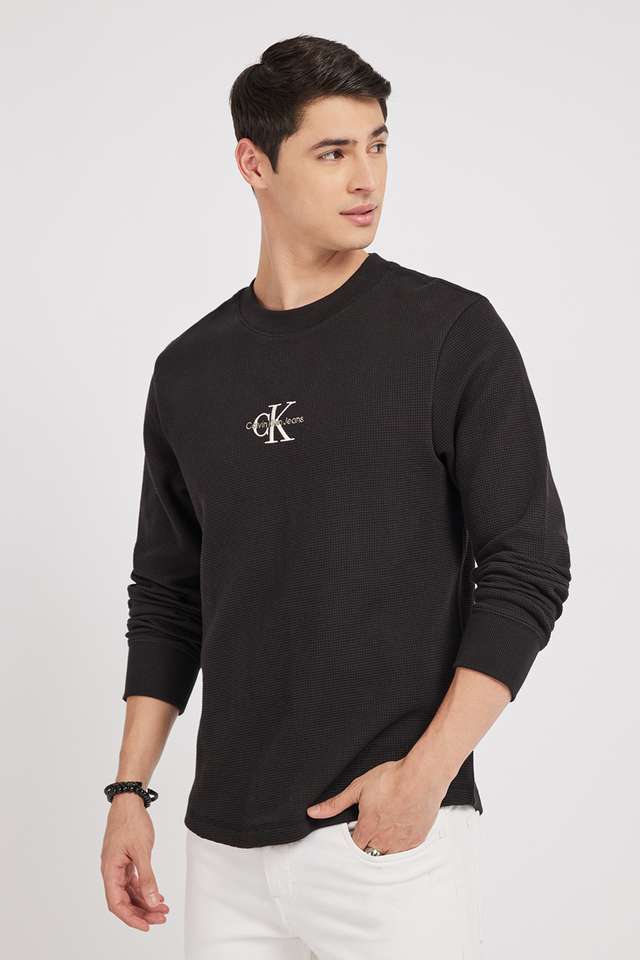 Solid-Polyester-Round-Neck-Men-s-T-Shirt