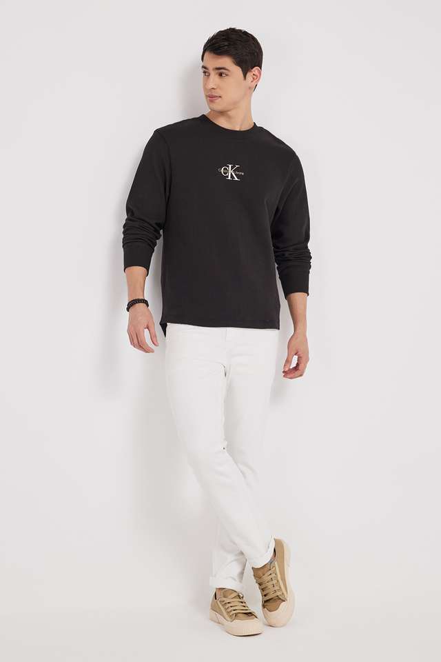 Solid-Polyester-Round-Neck-Men-s-T-Shirt