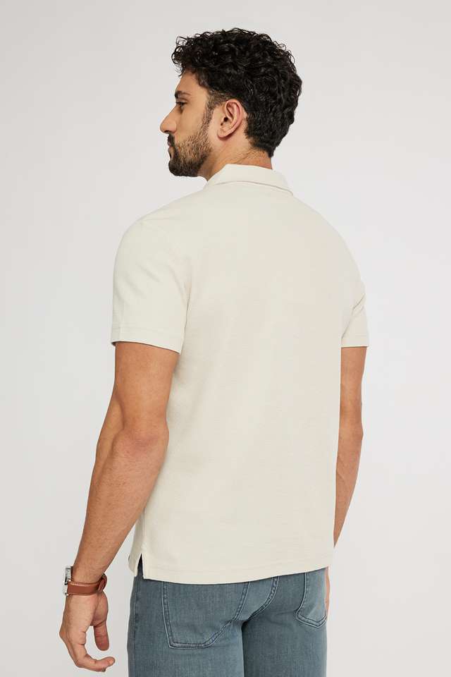 Solid-Blended-Fabric-Polo-Men-s-T-Shirt