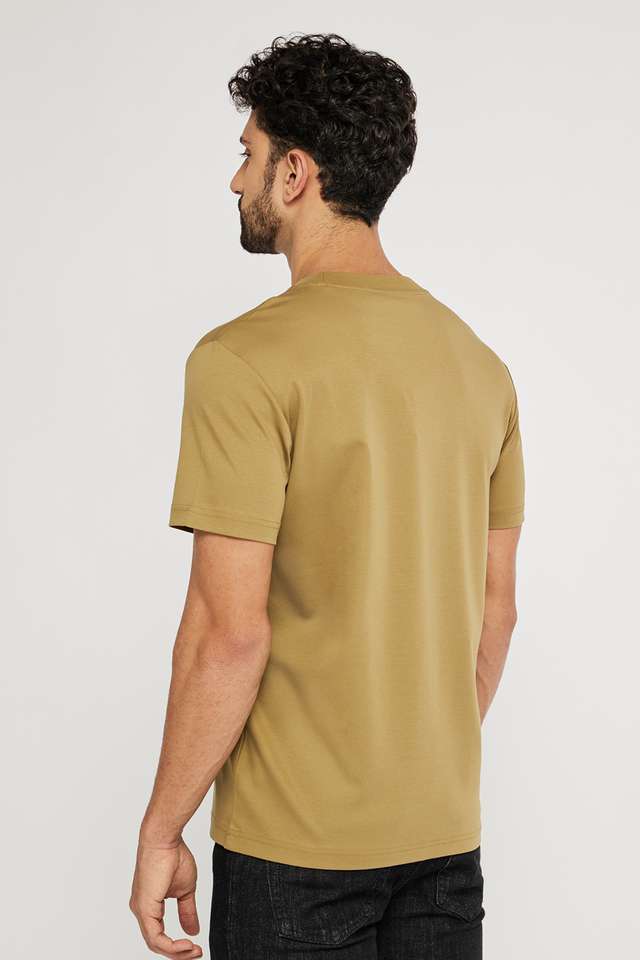 Solid-Cotton-Round-Neck-Men-s-T-Shirt