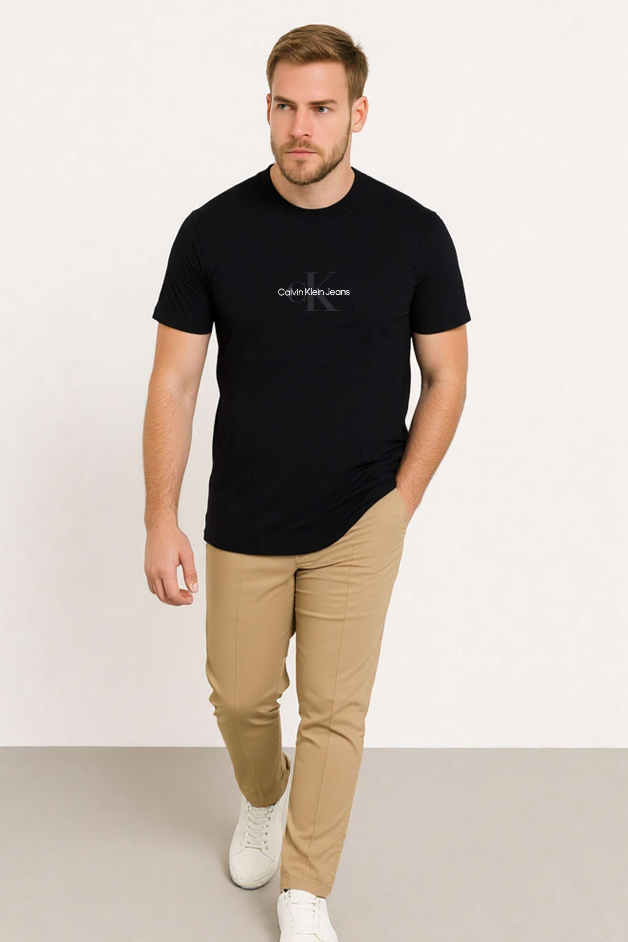 Solid-Cotton-Round-Neck-Men-s-T-Shirt