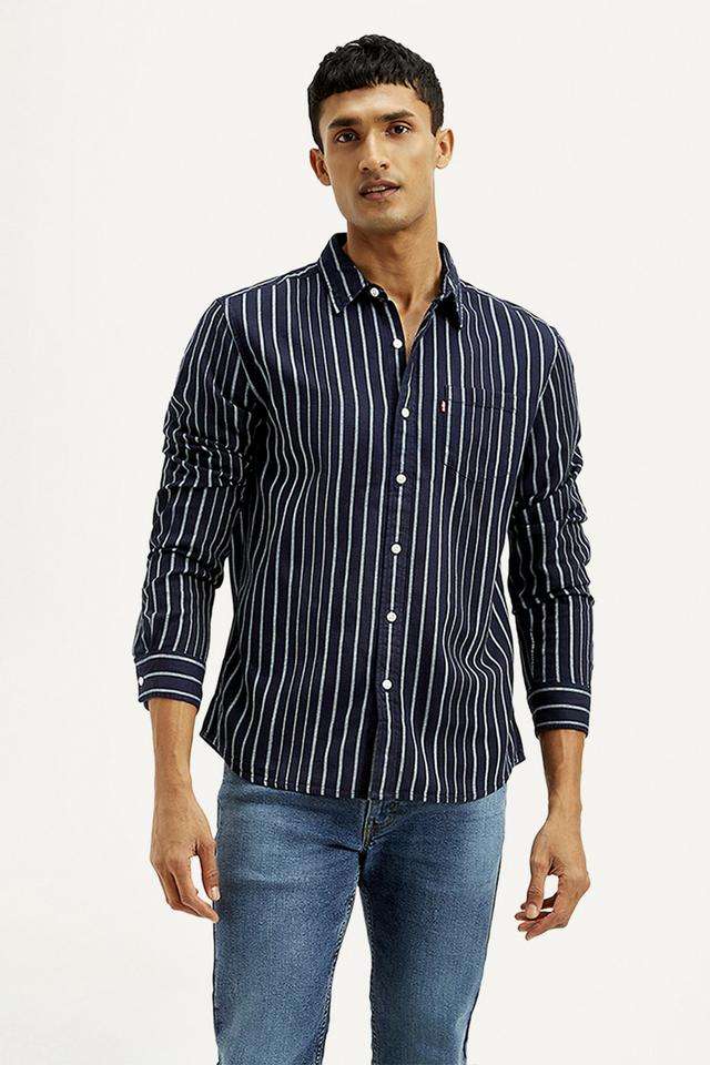 Stripes-Cotton-Slim-Fit-Men-s-Casual-Wear-Shirt