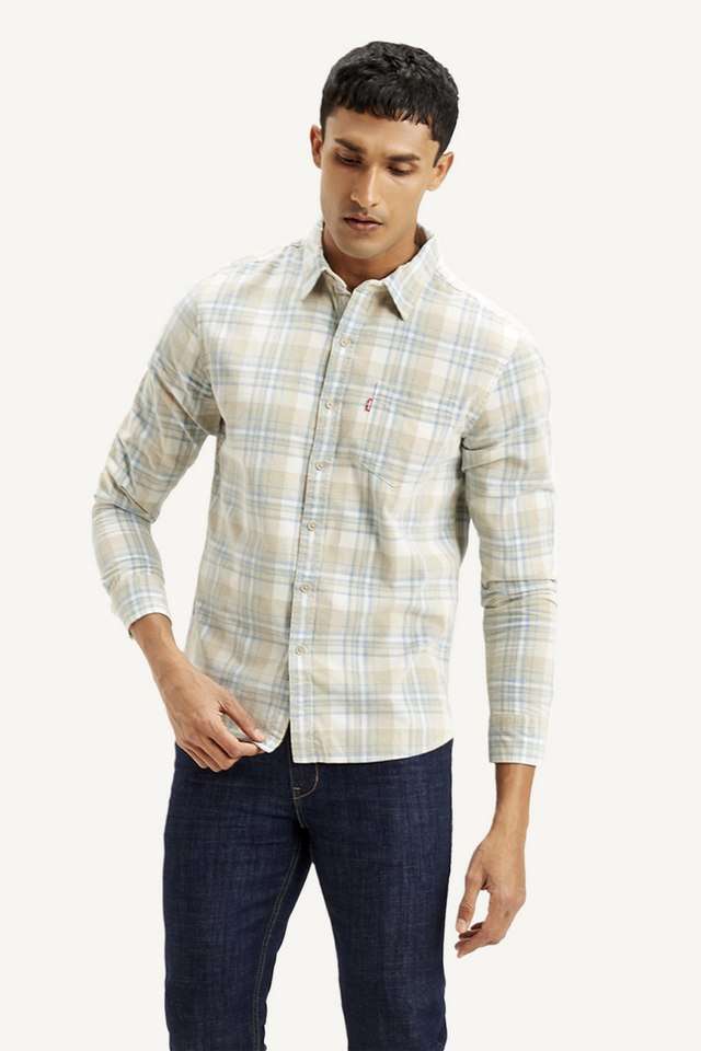 Solid-Cotton-Slim-Fit-Men-s-Casual-Shirt