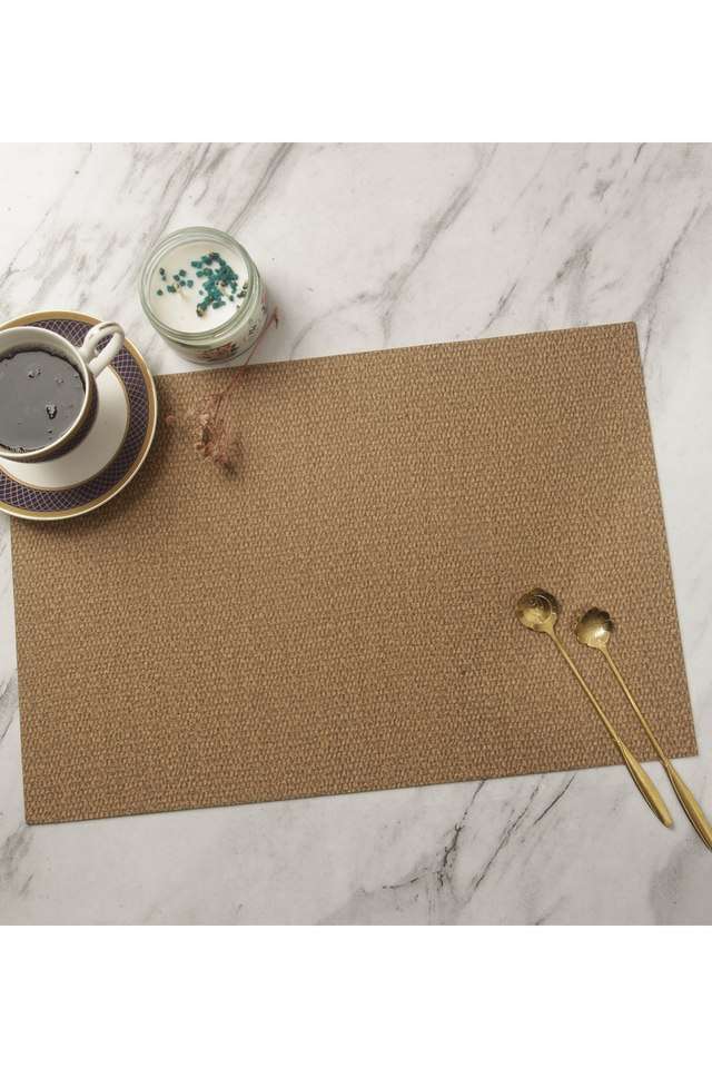 Canvas-Solid-Table-Mat-Brown