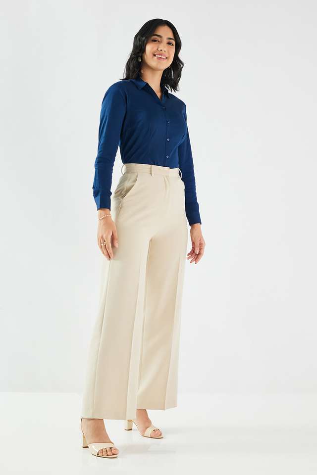 Solid-Satin-Regular-Fit-Women-s-Formal-Shirt