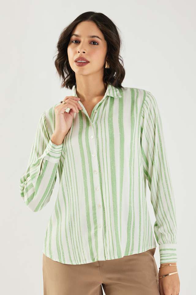 Printed-Blended-Fabric-Regular-Fit-Women-s-Formal-Shirt