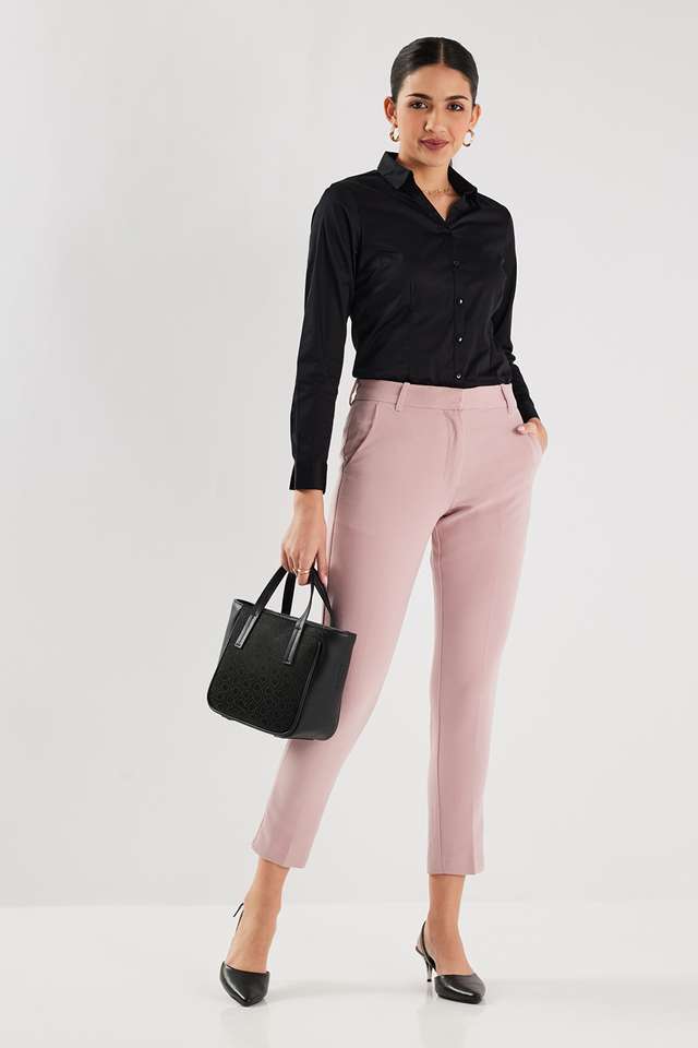 Solid-Satin-Regular-Fit-Women-s-Formal-Shirt