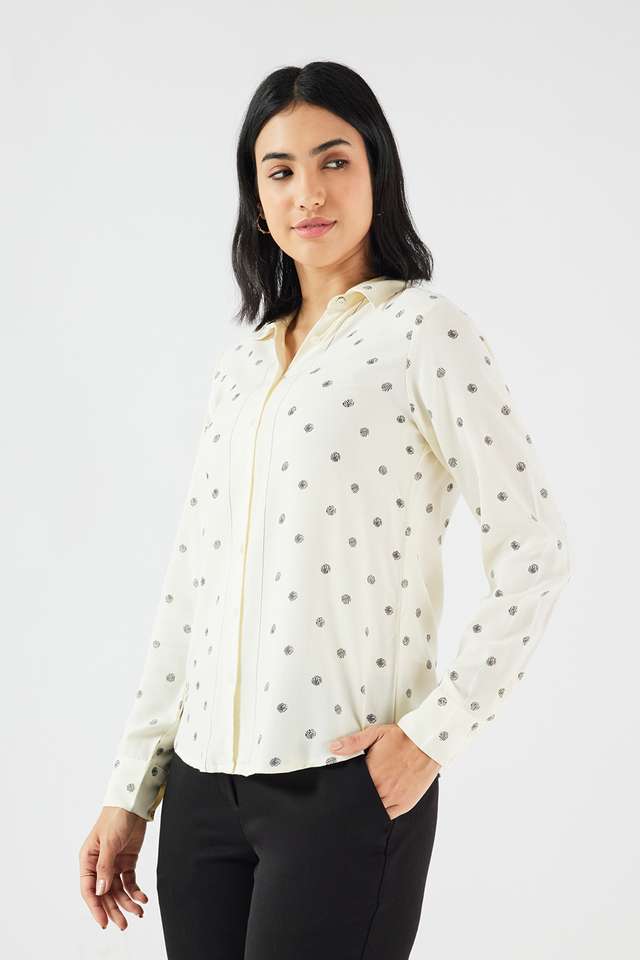 Printed-Blended-Fabric-Regular-Fit-Women-s-Formal-Shirt