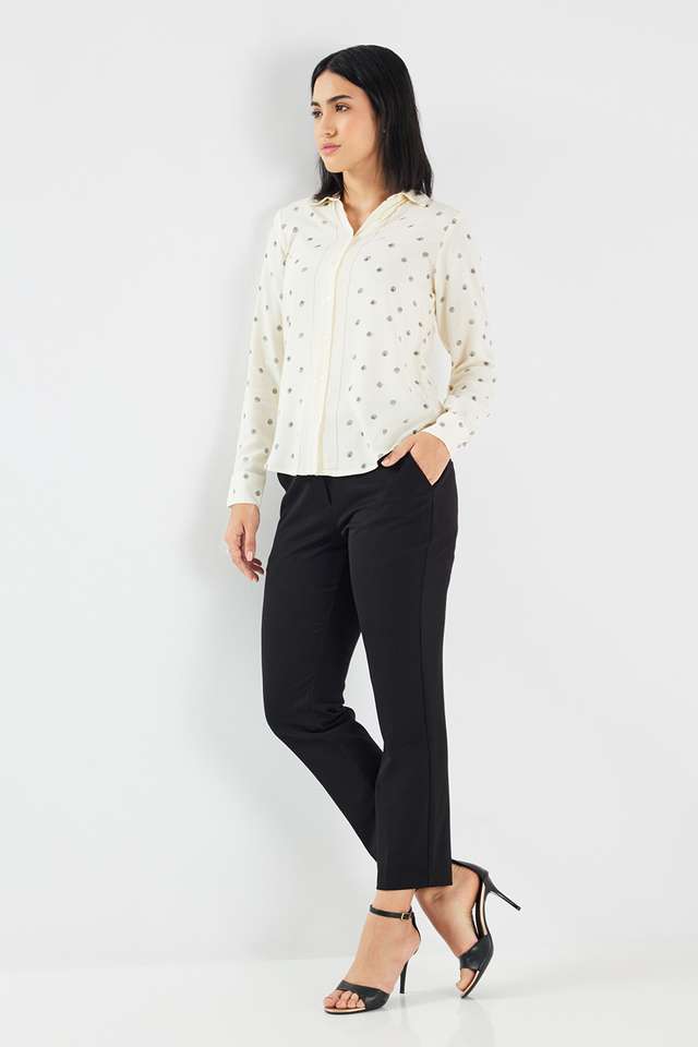 Printed-Blended-Fabric-Regular-Fit-Women-s-Formal-Shirt