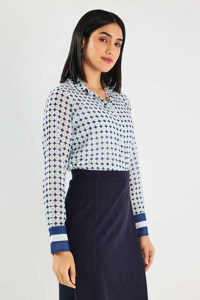 Printed-Georgette-Regular-Fit-Women-s-Formal-Shirt