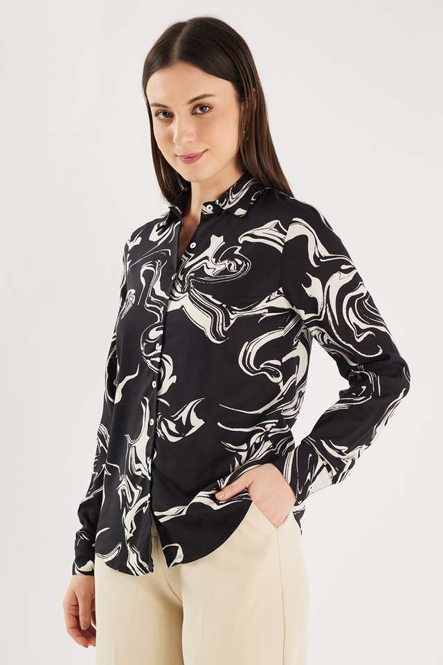 Printed-Blended-Fabric-Regular-Fit-Women-s-Formal-Shirt