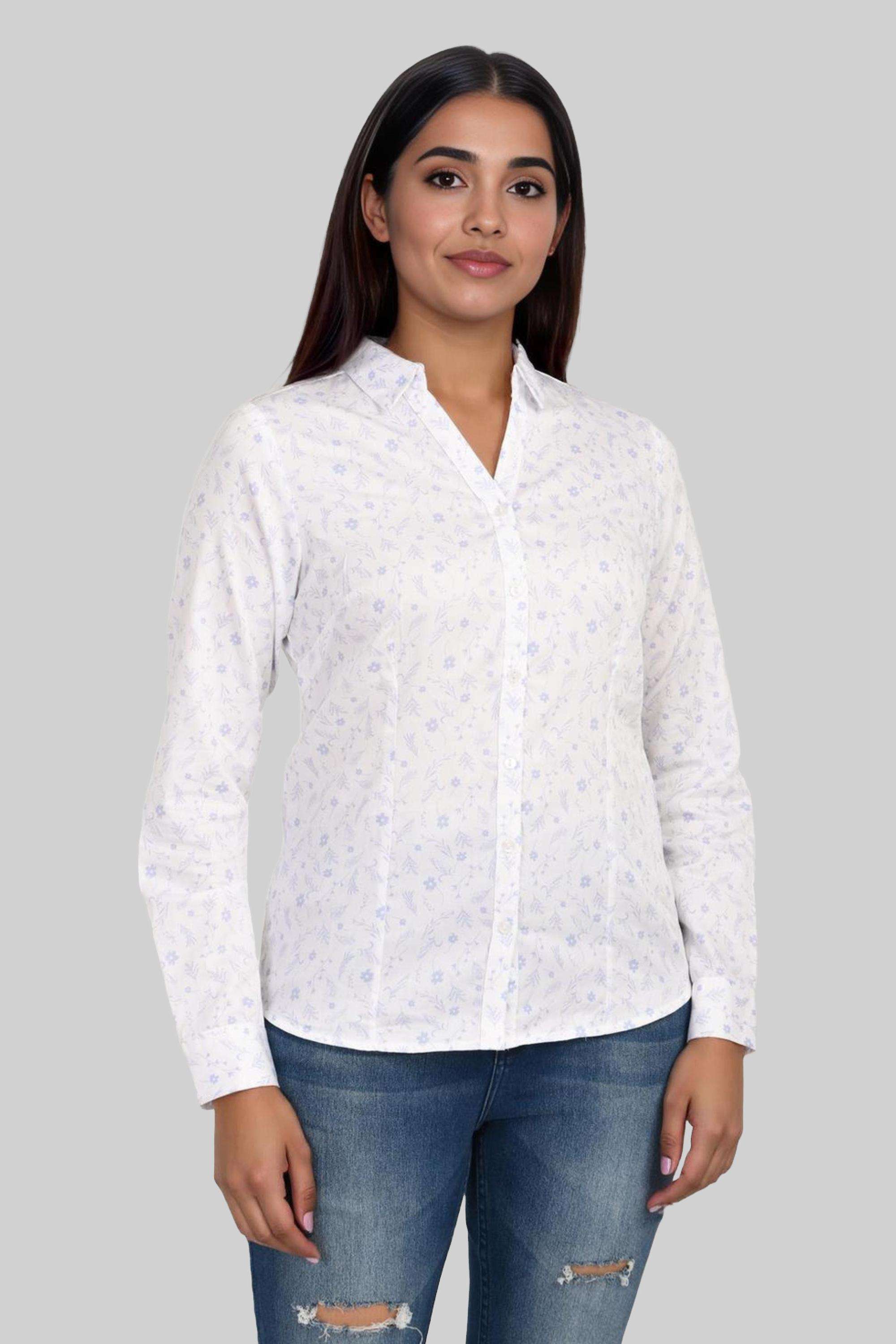 Printed-Classic-Collar-Satin-Women-s-Casual-Wear-Shirt