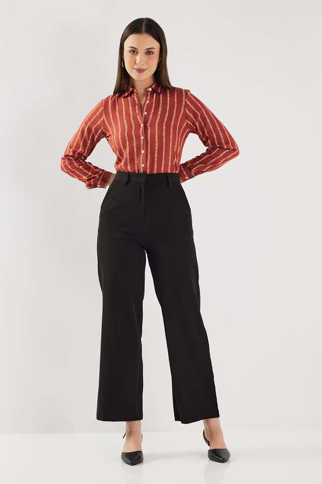 Printed-Blended-Fabric-Regular-Fit-Women-s-Formal-Shirt
