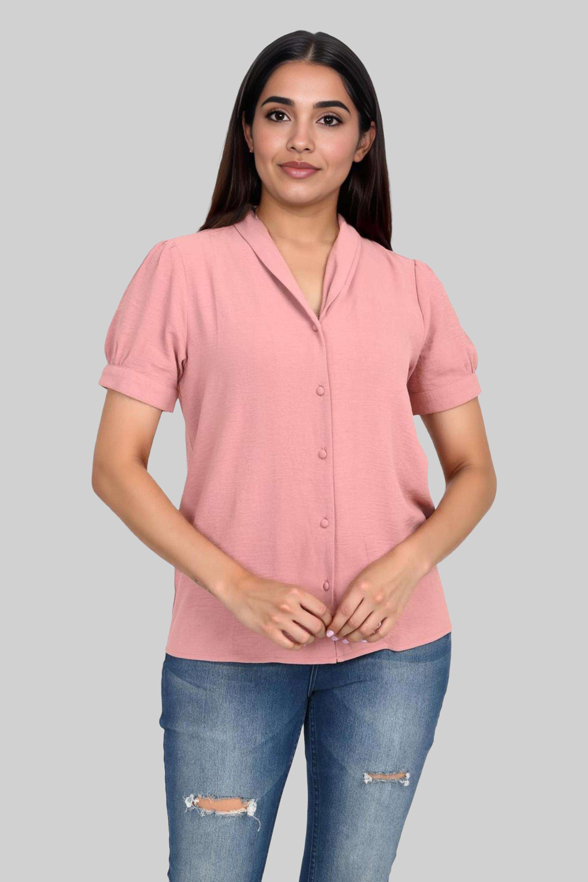 stop Solid Polyester Round Neck Women's Top-picture-14