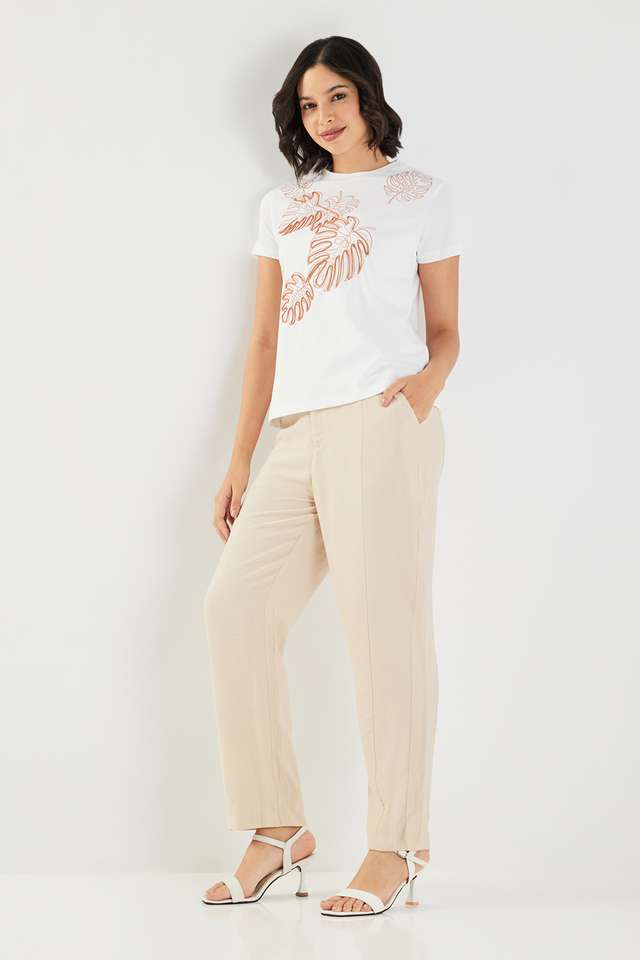 Embroidered-Cotton-Round-Neck-Women-s-Top
