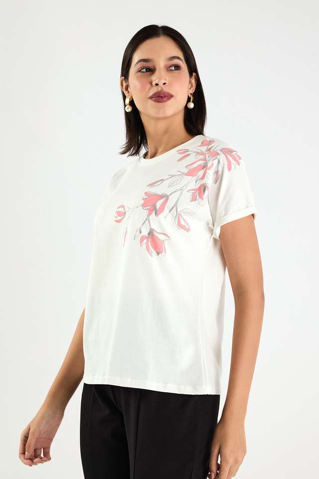 Printed-Cotton-Round-Neck-Women-s-Top