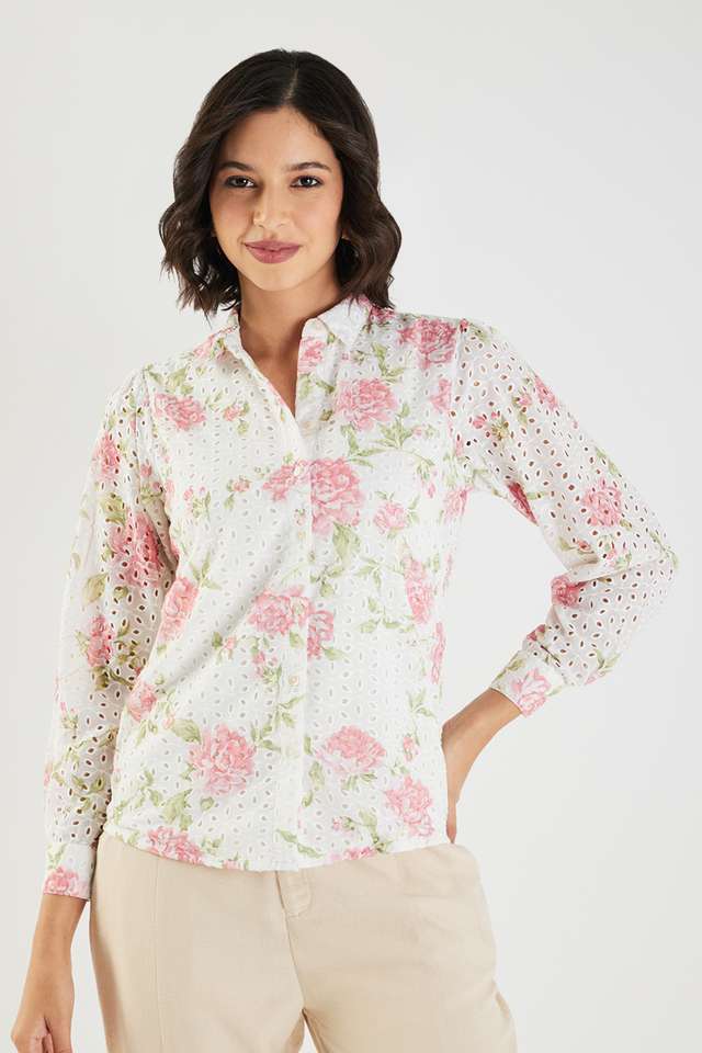 Printed-Collared-Cotton-Women-s-Casual-Wear-Shirt