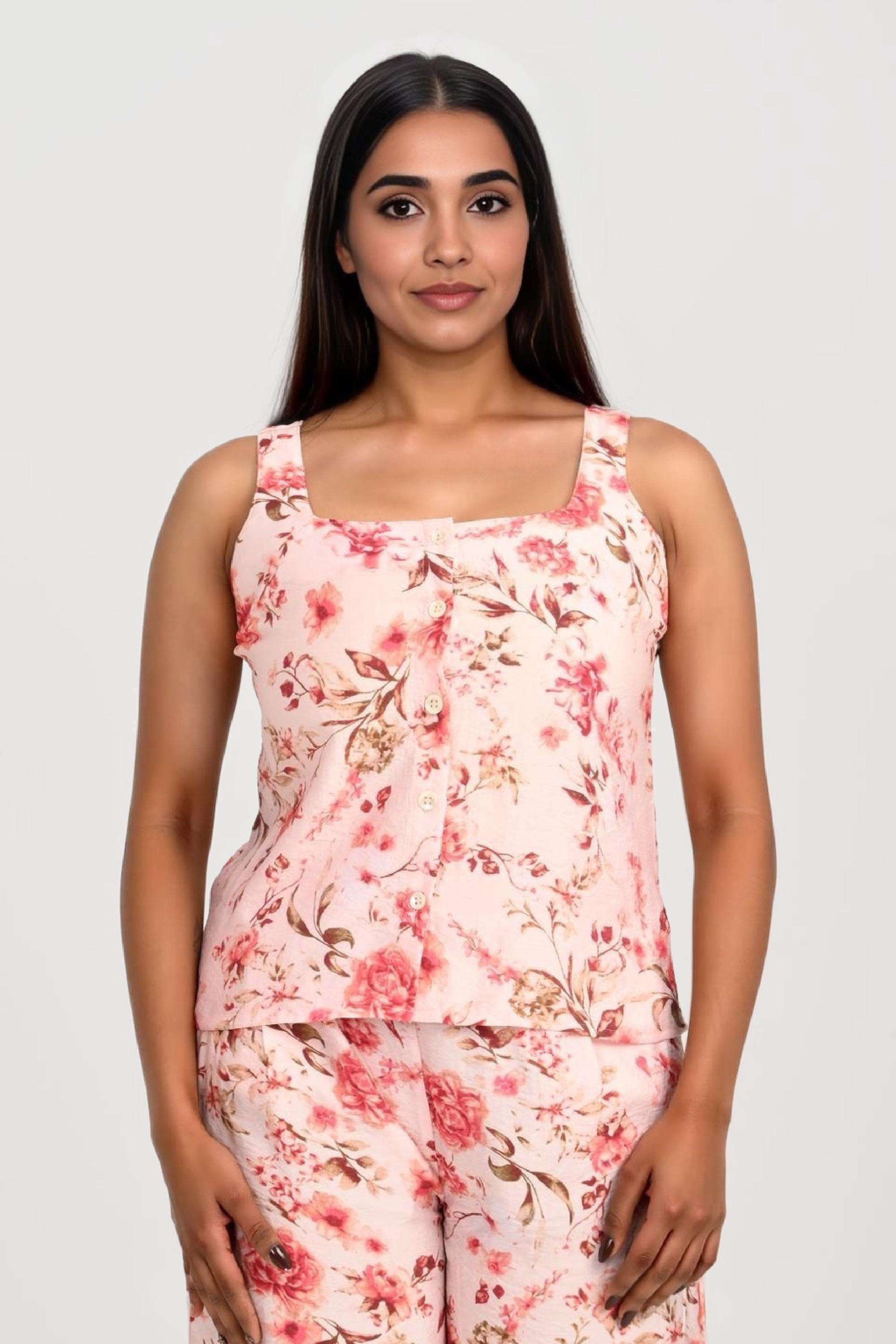 fratini Printed Ankle Length Blended Fabric Woven Women's Co-Ord Set-picture-16